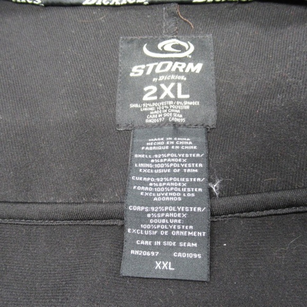 Dickies Storm Jacket Women 2XL Brown Plaid Hooded Full Zip Fleece Line Softshell - Picture 6 of 15